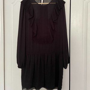 BCBG black long-sleeve mini dress